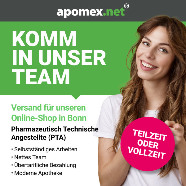 Stellenausschreibung: PTA. Arbeitszeit: 
            Teilzeit oder Vollzeit. Tätigkeit: Versand für unseren Online-Shop in Bonn.